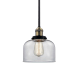 A thumbnail of the Innovations Lighting 201S Large Bell Black / Antique Brass / Clear