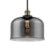 A thumbnail of the Innovations Lighting 201S X-Large Bell Black / Antique Brass / Plated Smoked