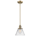 A thumbnail of the Innovations Lighting 201S Large Cone Brushed Brass / Clear