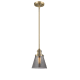 A thumbnail of the Innovations Lighting 201S Small Cone Brushed Brass / Smoked