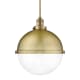 A thumbnail of the Innovations Lighting 201S-16-13 Hampden Pendant Brushed Brass / Clear