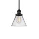 A thumbnail of the Innovations Lighting 201S Large Cone Matte Black / Clear