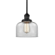A thumbnail of the Innovations Lighting 201S Large Bell Matte Black / Clear