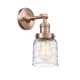 A thumbnail of the Innovations Lighting 203-10-5 Bell Sconce Antique Copper / Deco Swirl