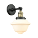 A thumbnail of the Innovations Lighting 203 Small Oxford Black Antique Brass / Matte White