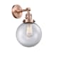 A thumbnail of the Innovations Lighting 203SW-8 Beacon Antique Copper / Clear