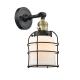 A thumbnail of the Innovations Lighting 203SW Small Bell Cage Black Antique Brass / Matte White Cased