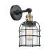 A thumbnail of the Innovations Lighting 203SW Small Bell Cage Black Antique Brass / Clear