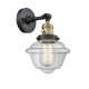 A thumbnail of the Innovations Lighting 203SW Small Oxford Black Antique Brass / Clear