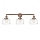 A thumbnail of the Innovations Lighting 205-11-32 Bell Vanity Antique Copper / Clear Deco Swirl