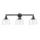 A thumbnail of the Innovations Lighting 205-11-32 Bell Vanity Matte Black / Clear Deco Swirl