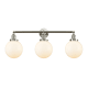 A thumbnail of the Innovations Lighting 205-S-8 Beacon Brushed Satin Nickel / Matte White