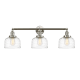 A thumbnail of the Innovations Lighting 205-11-32 Bell Vanity Brushed Satin Nickel / Clear Deco Swirl