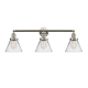 A thumbnail of the Innovations Lighting 205-S Large Cone Brushed Satin Nickel / Clear