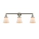 A thumbnail of the Innovations Lighting 205-S Small Cone Brushed Satin Nickel / Matte White