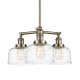 A thumbnail of the Innovations Lighting 207-11-22 Bell Chandelier Antique Brass / Clear Deco Swirl
