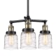 A thumbnail of the Innovations Lighting 207-11-19 Bell Chandelier Black Antique Brass / Deco Swirl