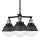 A thumbnail of the Innovations Lighting 207-12-20 Hampden Chandelier Black Antique Brass / Clear