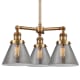 A thumbnail of the Innovations Lighting 207 Large Cone Brushed Brass / Smoked