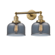 A thumbnail of the Innovations Lighting 208 Large Bell Brushed Brass / Smoked