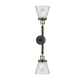 A thumbnail of the Innovations Lighting 208L Small Cone Black Antique Brass / Clear