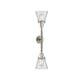 A thumbnail of the Innovations Lighting 208L Small Cone Brushed Satin Nickel / Clear