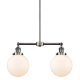 A thumbnail of the Innovations Lighting 209-8 Beacon Antique Brass / Gloss White