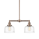 A thumbnail of the Innovations Lighting 209-10-21 Bell Linear Antique Copper / Clear Deco Swirl