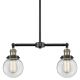 A thumbnail of the Innovations Lighting 209-6 Beacon Black / Antique Brass / Clear