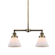 A thumbnail of the Innovations Lighting 209 Large Cone Brushed Brass / Matte White Cased