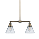 A thumbnail of the Innovations Lighting 209 Large Cone Brushed Brass / Clear
