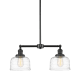 A thumbnail of the Innovations Lighting 209-10-21 Bell Linear Matte Black / Clear Deco Swirl