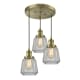 A thumbnail of the Innovations Lighting 211/3 Chatham Antique Brass / Clear