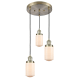 A thumbnail of the Innovations Lighting 211/3 Dover Antique Brass / Matte White Cased