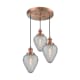 A thumbnail of the Innovations Lighting 211/3 Geneseo Antique Copper / Clear Crackle