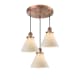 A thumbnail of the Innovations Lighting 211/3 Large Cone Antique Copper / Matte White Cased