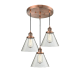 A thumbnail of the Innovations Lighting 211/3 Large Cone Antique Copper / Clear