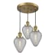 A thumbnail of the Innovations Lighting 211/3 Geneseo Brushed Brass / Clear Crackle