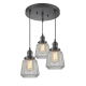 A thumbnail of the Innovations Lighting 211/3 Chatham Oiled Rubbed Bronze / Clear Fluted