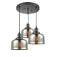 A thumbnail of the Innovations Lighting 211/3 Large Bell Oil Rubbed Bronze / Silver Mercury