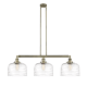 A thumbnail of the Innovations Lighting 213-13-42-L Bell Linear Antique Brass / Clear Deco Swirl