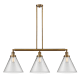 A thumbnail of the Innovations Lighting 213 X-Large Cone Brushed Brass / Clear