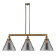 A thumbnail of the Innovations Lighting 213 X-Large Cone Brushed Brass / Plated Smoke