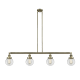 A thumbnail of the Innovations Lighting 214 Beacon Antique Brass / Clear