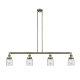 A thumbnail of the Innovations Lighting 214 Small Bell Antique Brass / Clear