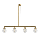 A thumbnail of the Innovations Lighting 214-11-51 Beacon Linear Brushed Brass / Clear