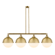 A thumbnail of the Innovations Lighting 214-17-58 Hampden Linear Brushed Brass / Matte White