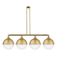 A thumbnail of the Innovations Lighting 214-17-58 Hampden Linear Brushed Brass / Seedy