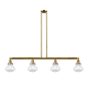A thumbnail of the Innovations Lighting 214-S Olean Brushed Brass / Clear