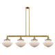 A thumbnail of the Innovations Lighting 214 Large Oxford Brushed Brass / Matte White